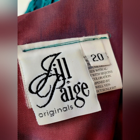 Jill Paige Originals Women's Special Occasions Maxi Dress Emerald/Teal Lace 20 - Picture 2 of 15